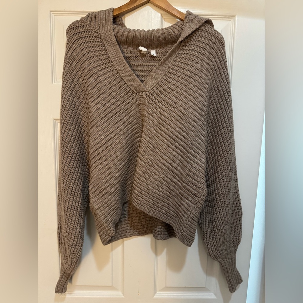 Cozy Mauve/Brown Knit Sweater
